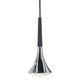 Hängelampe Lodes Rain in Chrom, 9 Watt LED, elegante Tropfenform, ideal für moderne Innenräume.