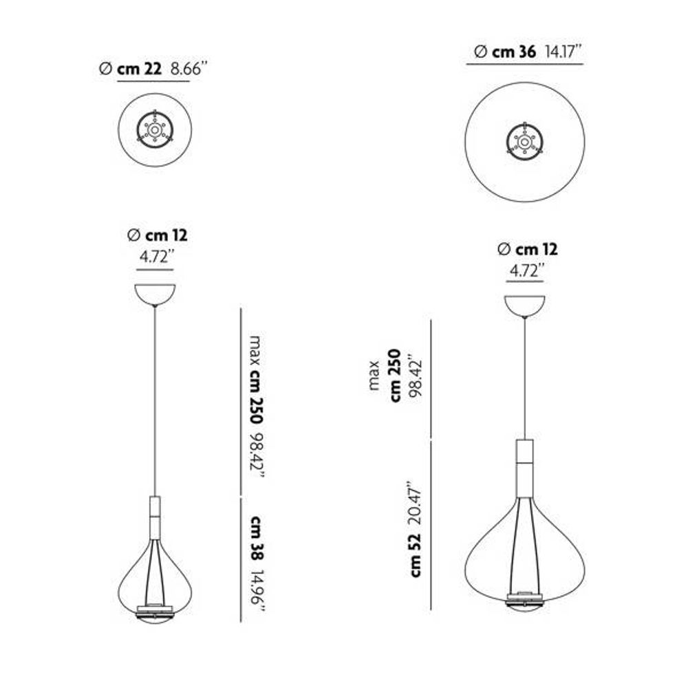 Sky-Fall LED Pendellampe  Lodes   