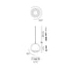 Lodes Spider LED Hängelampe, schwarz, kugelige Form, 360° drehbar, verstellbar, Ø 12 cm