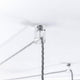 Lodes Zubehör Radial Baldachin, transparente Deckenhalterung für Kabelsysteme.