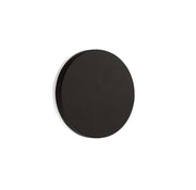 Suite LED Applique extérieure 3000K IP54 lampe de façade ronde noire en aluminium avec diffuseur latéral blanc, 10 W LED, design minimaliste moderne