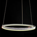 Elegante s.luce Ring Pendelleuchte mit Swarovski Kristall-Design, schimmernd in modernem Stil.