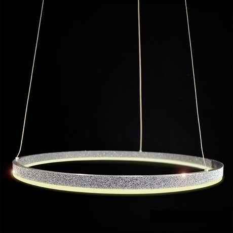 Swarovski Cover für Ring-Leuchten, elegante Pendelleuchte mit Swarovski Kristallen, modernes Design.
