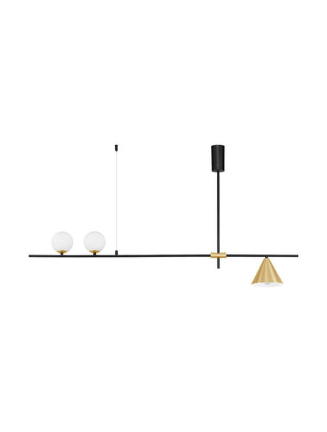 Sway Lamp lampada a sospensione oro, bianco, nero