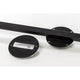 Swing 2 Aufhängesystem 110cm Twin für zwei Hängeleuchten - Schwarze Montageplatten und Leiste.
