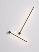 Synthesi LED Wandleuchte H 90cm 3000K in schwarzer Optik mit neutralweißem Licht