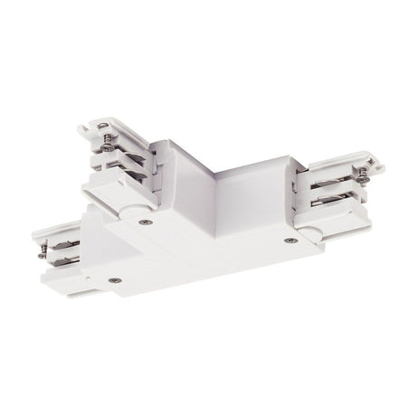 T-Verbinder für S-Track 3P.Schiene L-Version Weiß für 3-Phasen-Stromschiene