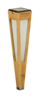 Les Jardins   Solfakkel Tecka Tuarek H 52cm i teaktræ 