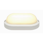 Terang 2 LED Outdoor Wand- und Deckenleuchte 3000K Weiß, weiße Außenleuchte mit satiniertem Rundglas
