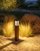 Farola solar para camino Les Jardins Tradition H 90cm Corten de aluminio 