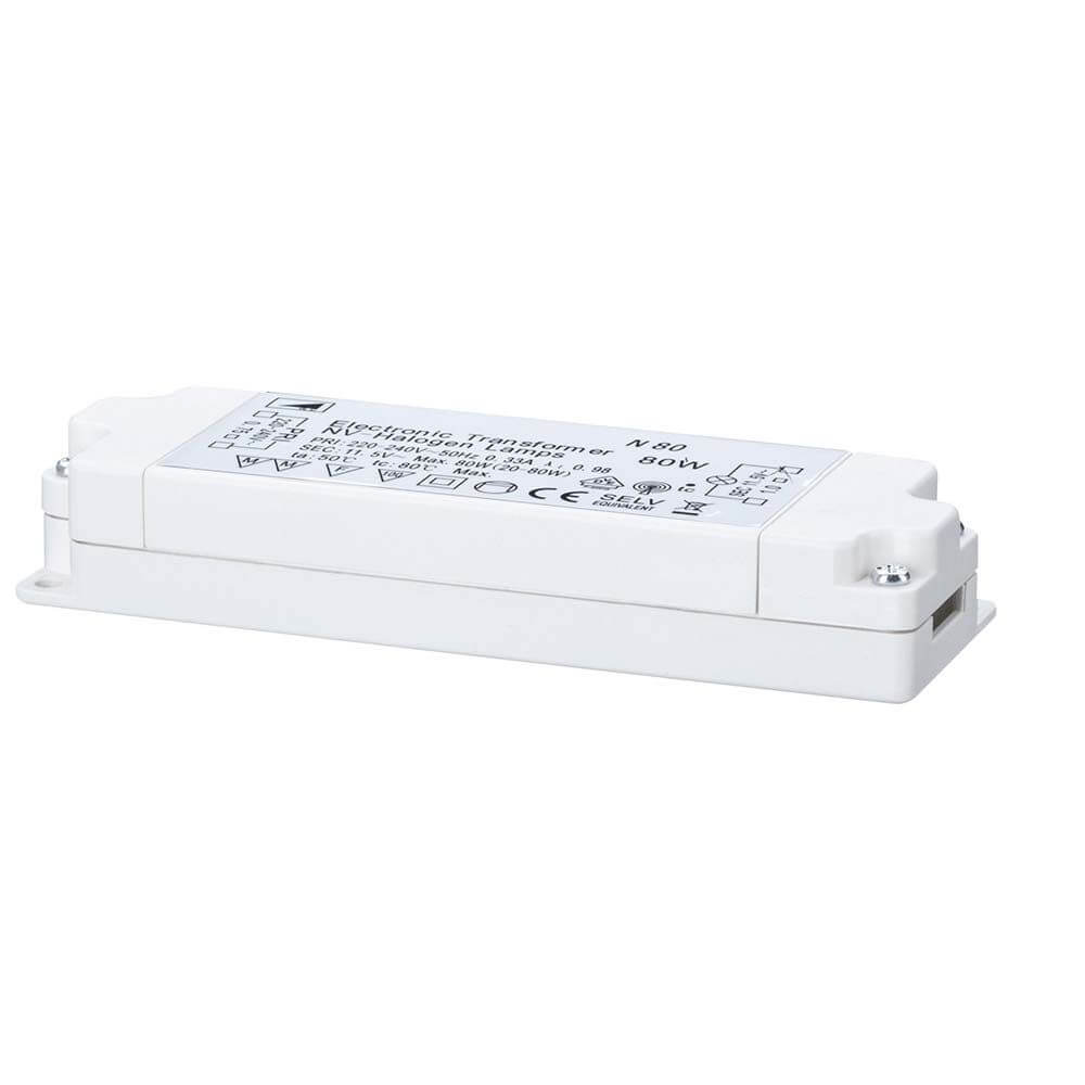 TIP VDE Elektroniktrafo 20-80W 12V 80VA Weiß