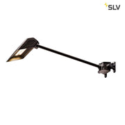 I dag LED Udendørs display lys sort lang 4000K IP65 monteret på væg, drejeligt lampehoved.