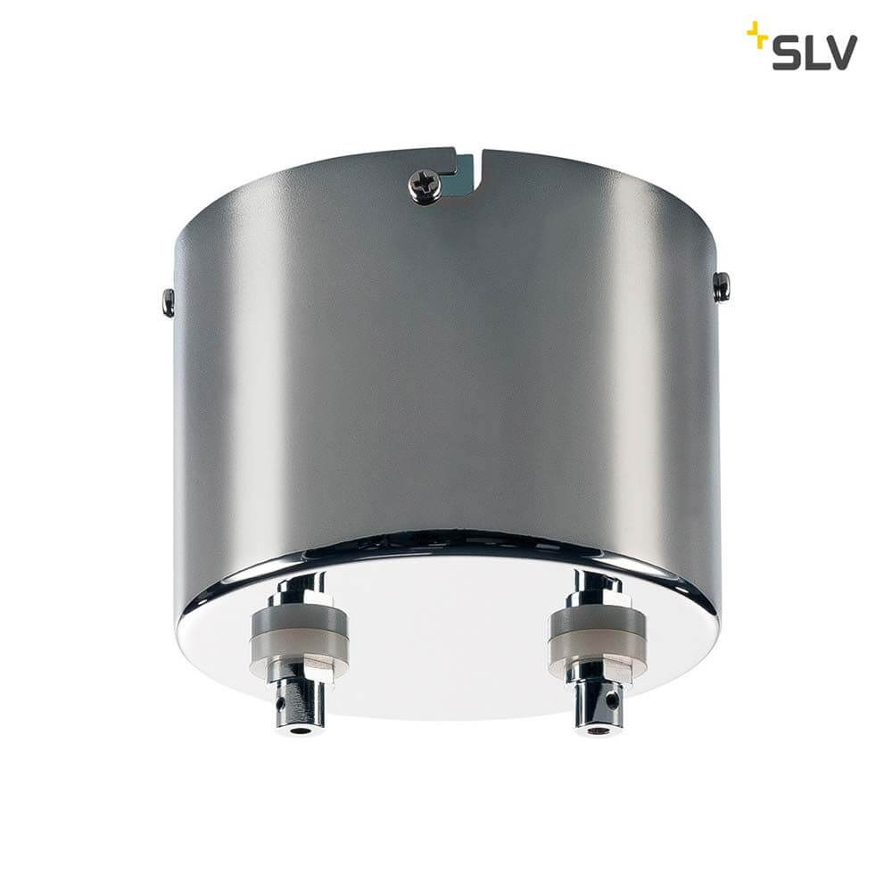 Transformator für Tenseo 12V-Seilsystem Chrom 105VA in Chromdesign für Niedervoltbeleuchtung.