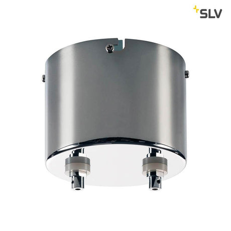 Transformer for Tenseo 12V cable system chrome 105VA in chrome design for low-voltage lighting.