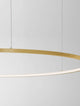 Elegante Tarquin LED Pendelleuchte in Gold und Weiß, Ø 100cm, modern und dimmbar, ideal für Wohnräume.