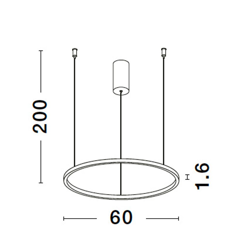 Tarquin LED hanglamp Ø 60 cm 3000K