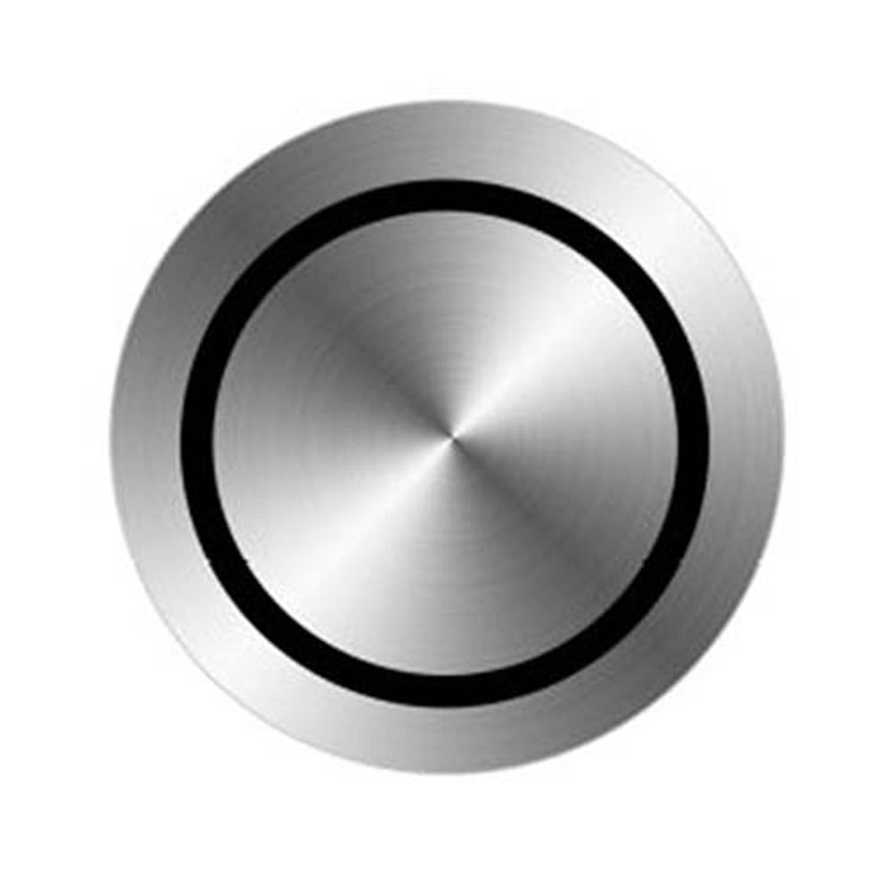 Runder LED Einbau Wand- & Deckenleuchte mit technischem Design aus Metall, Ø 4,4cm