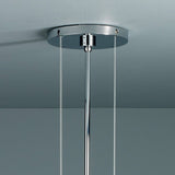 Tecnolumen LED Hang lamp le tre streghe muranoglas chrom