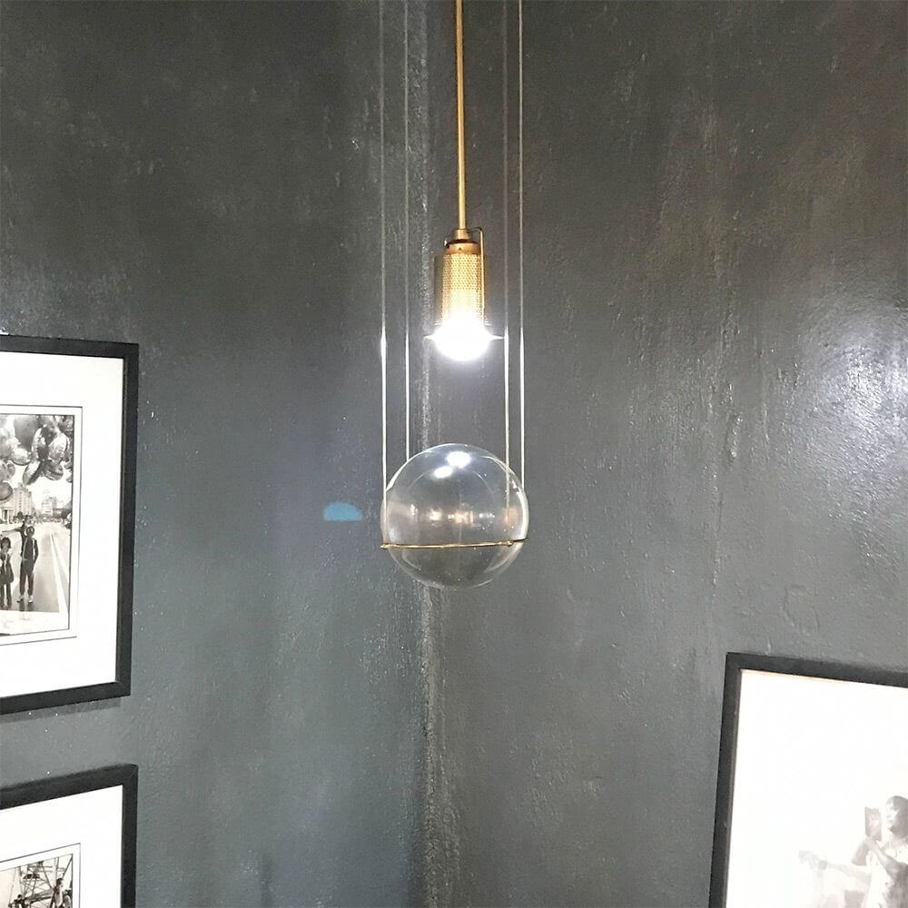 Tecnolumen LED-Hängeleuchte Le tre streghe Muranoglas Gold