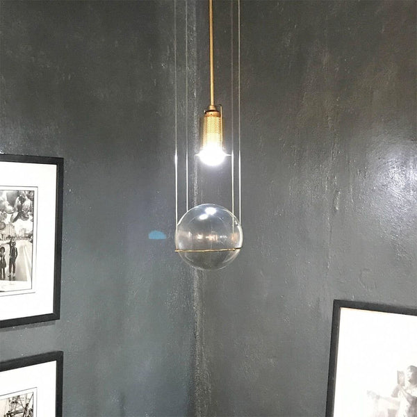 Tecnolumen LED-Hängeleuchte Le tre streghe Muranoglas Gold, exklusive Designer-Pendelleuchte