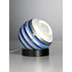 Tecnolumen LED-Tischlampe Bulo Ø16cm mit mattem Aluminium und satiniertem Glas, modernes Design.