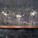 Terzani Argent Design-Esstischleuchte 125cm in Edelstahl und Schwarz, elegante Pendelleuchte als schimmernde Wolke.