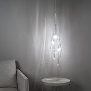 Terzani Calle Glas Esstischlampe 3er, dreiflammige Pendelleuchte aus Glas über dem Esstisch