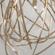 Terzani Doodle Hängelampe mit dynamischen, handgefertigten und einzigartigen Design-Elementen aus Metall.