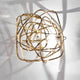 Terzani Doodle Wandlampe in modernem Design, aus goldfarbenem Metall, einzigartig und handgefertigt.