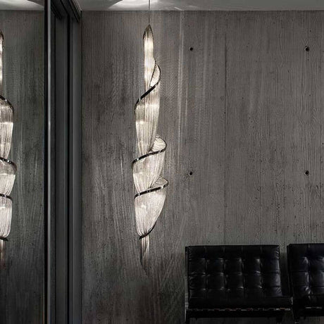 Terzani Epoque LED Design hængelampe Ø 35cm i et moderne rum med et elegant design og reflekterende overflader.
