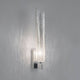 Terzani Frame Design-Wandlampe mit Borosilikatglas und Metallkorallenblatt, strahlendes Licht und dynamische Schatten.