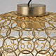 Terzani G.R.A Design-Hängeleuchte Ø 50cm aus goldenen Ringen mit diffusem Licht für ein weiches Leuchten.