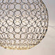 Terzani G.R.A Design-Hängeleuchte Ø 50cm mit glamourösen Ringen für ein weiches, sinnliches Licht.