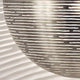 Detail der Terzani Magdalena Design-Hängelampe Halbkugel mit lasergeschnittenen Öffnungen.