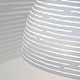Detailansicht der Terzani Magdalena Design-Hängelampe Halbkugel mit lasergeschnittenen horizontalen Öffnungen.