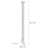 Mizu Design 3er-Hängelampe Ø 22cm  Terzani   