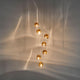 Terzani Mizu Design Hängeleuchte 7-flammig Ø 31cm mit einzigartigen Lichtbrechungen und handgefertigten Kristallen.