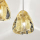 Terzani Mizu Galerie Hängelampe 15-flammig Rund mit eleganten goldenen Schirmen in einzigartigem Design.