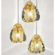 Terzani Mizu Galerie Hängeleuchte 15-flammig Rechteckig mit goldenen Lichtquellen und elegantem Design.