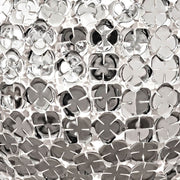 Terzani Orten'zia Design Wand- & Deckenleuchte Ø 11cm Nickel, handgelötete Blütenblätter für schimmerndes Licht