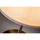 Tessa Tischleuchte max.1x40W E14 Creme Stoff Details des cremefarbenen Schirms und des Lampenfußes.