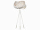 The Bride Design Stehleuchte – handgefertigte Papierlampe mit geflochtenem Kleid und filigranem dreibeinigem Gestell