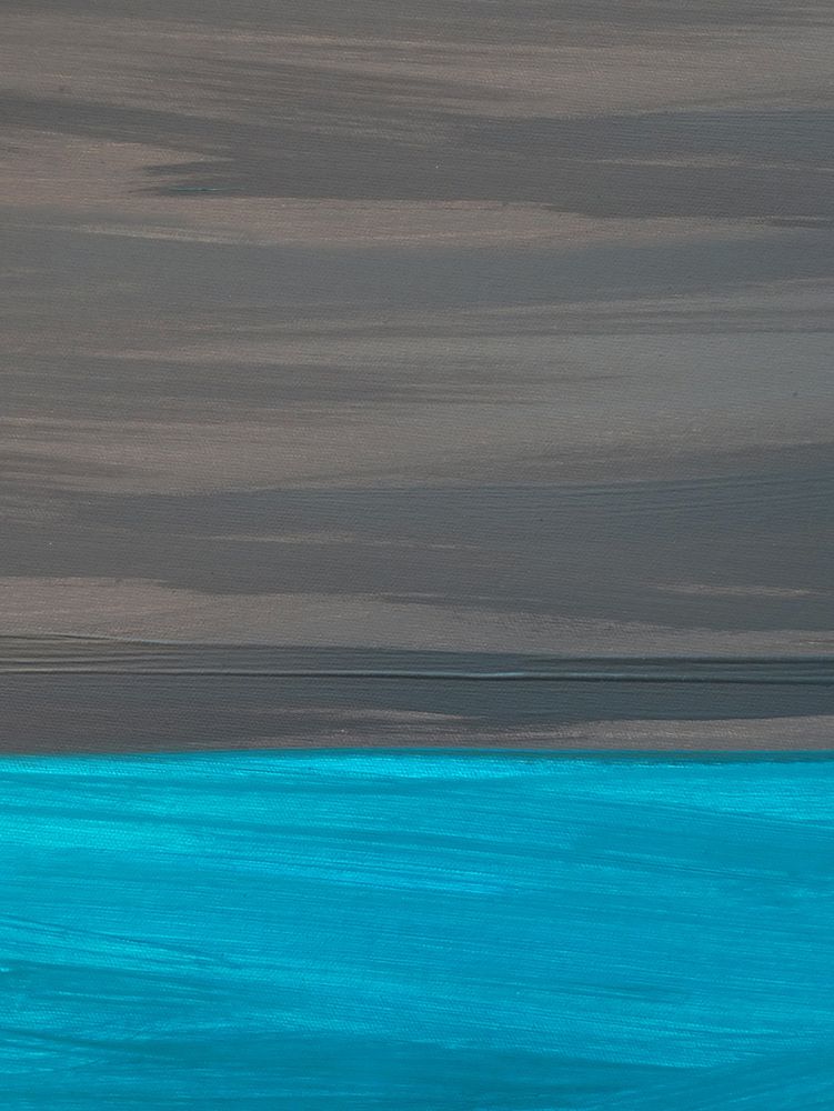Grafik mit braun-grauem Hintergrund und einer aquamarinblauen Farbschicht an der Unterseite.