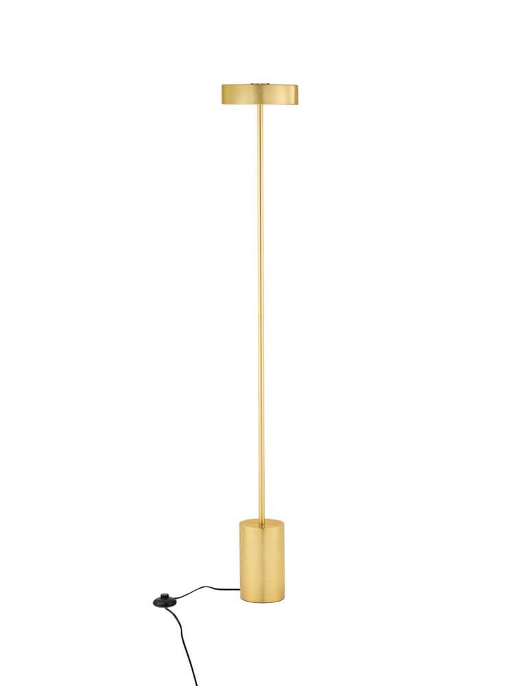 Thea LED Stehlampe H 135cm Ø 20cm 3000K – schlanke Stehleuchte in Holzdekor, 17W fest verbaute LED, warmweiß 3000K, 929 Lumen, modernes Design