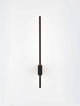 Tien LED Wandleuchte Versetzt 45/15cm 3000K Schwarz - schlanke, elegante Wandlampe in mattem Schwarz.