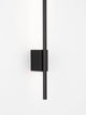 Tien LED Wandleuchte Versetzt 45/15cm 3000K Schwarz in minimalistischem Design.