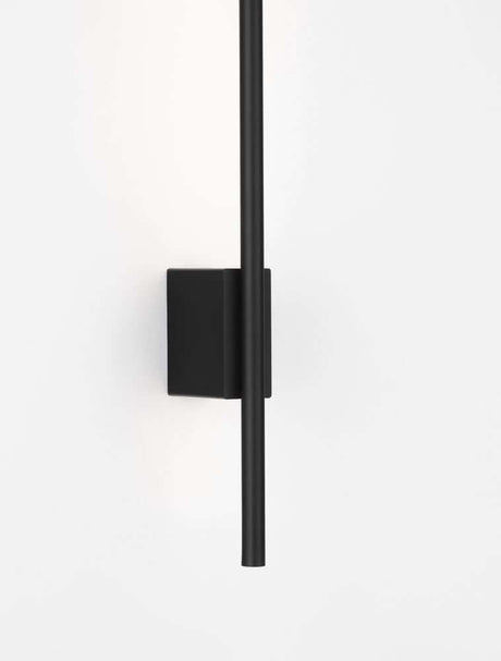 Tien LED Wandleuchte Versetzt 45/15cm 3000K Schwarz, moderne schwarze LED-Wandlampe von Nova Luce