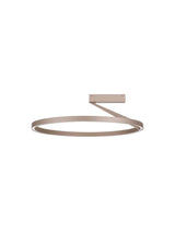 Tilia LED Deckenleuchte in Mocca Coffee, Ø 60cm, modernes Design mit klaren Linien und schlankem Aluminiumkörper.