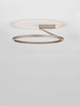 Tilia LED Deckenleuchte Ø 60cm in Nickel mit modernem Design und Up & Down Lichtverteilung.