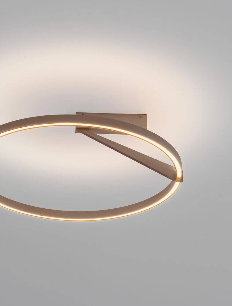 Tilia LED Deckenleuchte Ø 60cm mit Up & Down Licht, in elegantem Aluminiumdesign.